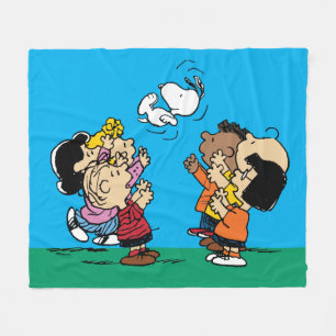 Erdnüsse Freunde Spaß Fleecedecke