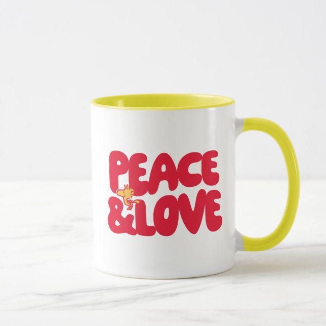 Erdnüsse | Frieden und Liebe Woodstock Tasse (Rechts)