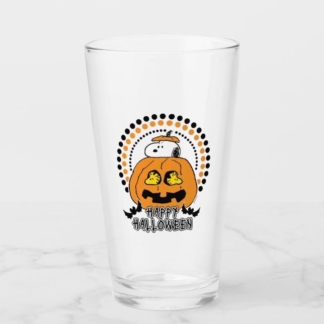 Erdnüsse | Frohe Halloween Glas (Vorderseite)
