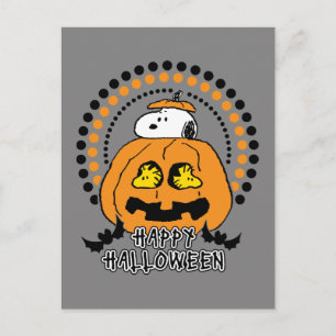 Erdnüsse   Frohe Halloween Postkarte