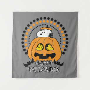 Erdnüsse Frohe Halloween Wandteppich