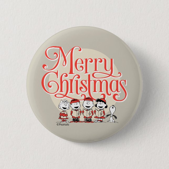 Erdnüsse | Frohe Weihnachtslieder Button (Vorderseite)