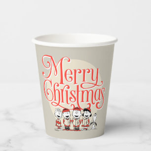 Erdnüsse Frohe Weihnachtslieder Pappbecher