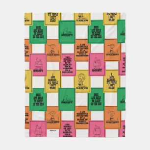 Erdnüsse   Fun Colorblock Muster Fleecedecke