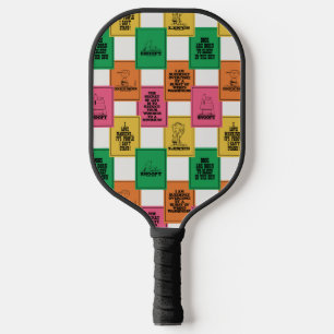 Erdnüsse   Fun Colorblock Muster Pickleball Schläger