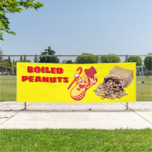 Erdnüsse, gekocht, zum Verkauf bestimmt Banner