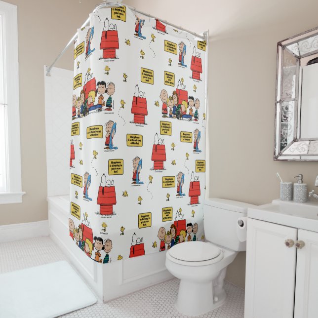 Erdnüsse | Glück ist... Duschvorhang (Beispiel)