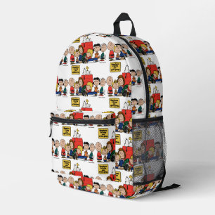 Erdnüsse   Glück ist eins der Gang Bedruckter Rucksack