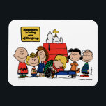 Erdnüsse | Glück ist eins der Gang Magnet<br><div class="desc">Das Glück ist tatsächlich Teil der Peanuts-Bande,  wie in der geliebten Comic-Streifen und seinen verschiedenen Anpassungen dargestellt. Die Peanuts-Charaktere,  trotz ihrer Fehler und Kämpfe,  finden Freude in ihren nah-Strick-Freundschaften und gemeinsamen Erfahrungen.</div>