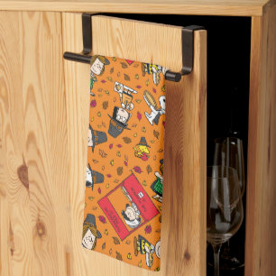 Erdnüsse   Glückliches Erntedankmuster Geschirrtuch