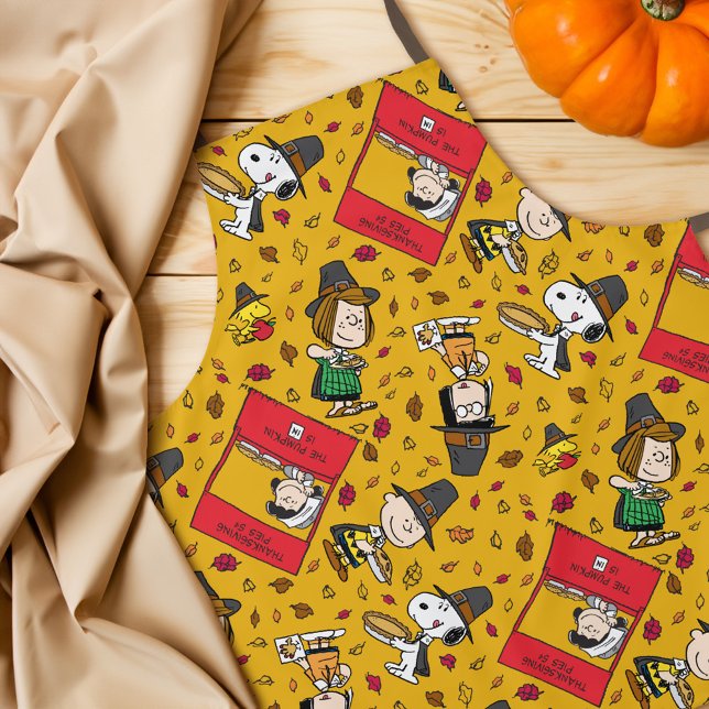 Erdnüsse | Glückliches Erntedankmuster Schürze (Apron on table)