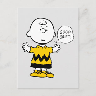 Erdnüsse   Good GTrauer Charlie Brown Postkarte