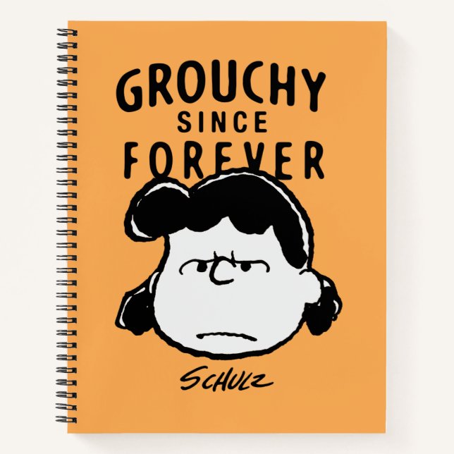Erdnüsse | Grouchy Seit Forever Lucy Notizbuch (Vorderseite)