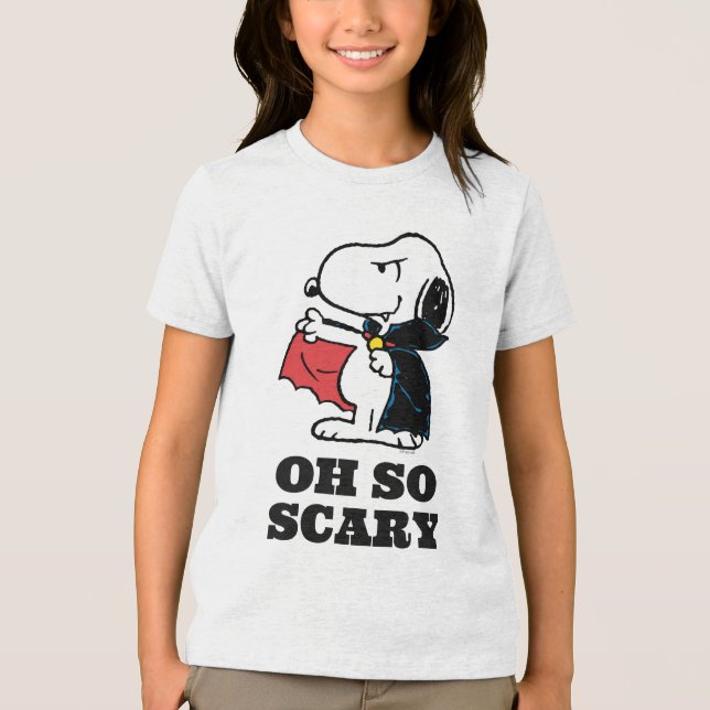 Erdnüsse | Halloween Snoopy Vampire Tri-Blend Shirt (Vorderseite)