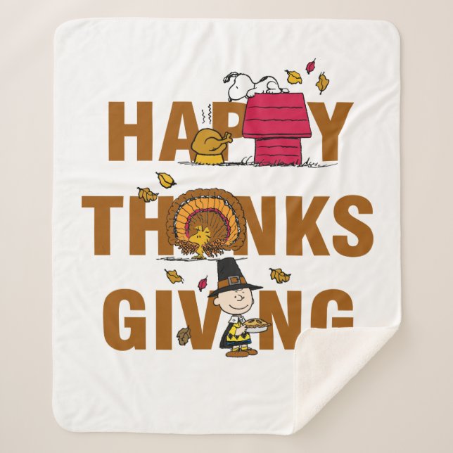 Erdnüsse | Happy Thanksgiving Combo Sherpadecke (Vorderseite)