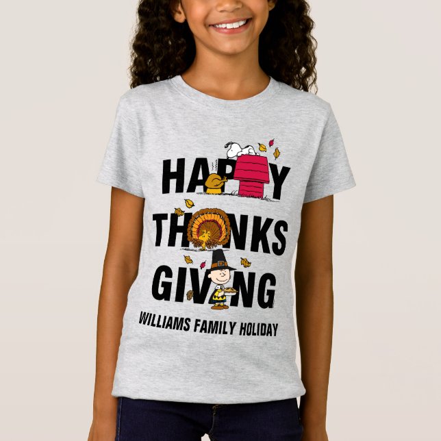 Erdnüsse | Happy Thanksgiving Combo T-Shirt (Vorderseite)