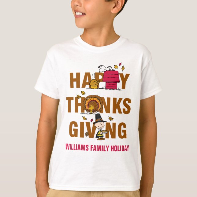 Erdnüsse | Happy Thanksgiving Combo T-Shirt (Vorderseite)