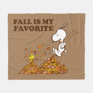 Erdnüsse   Herbst ist mein Favorit Fleecedecke
