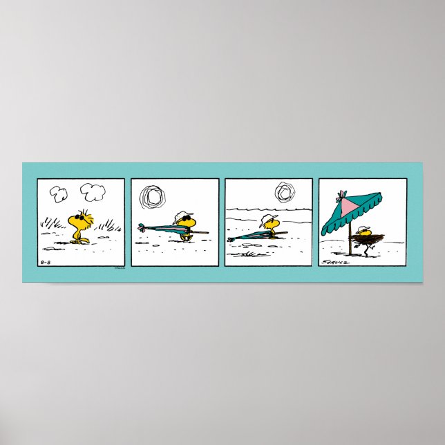 Erdnüsse | Holz am Strand Poster (Vorne)