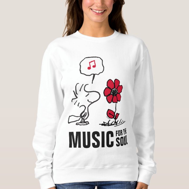 Erdnüsse | Holz riecht nach Blume Sweatshirt (Vorderseite)