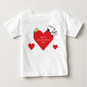 Erdnüsse Holz und Snoopy Valentine Baby T-shirt
