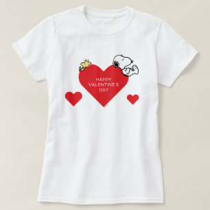 Erdnüsse Holz und Snoopy Valentine T-Shirt