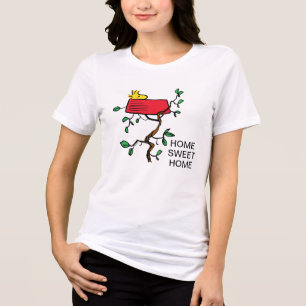 Erdnüsse Holzeinschlag in Snoopy's Dish Tri-Blend Shirt