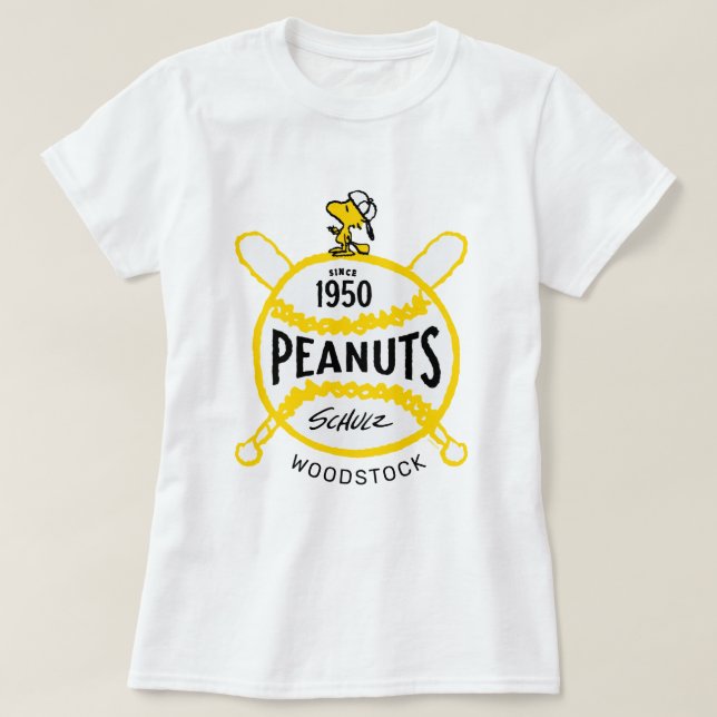 Erdnüsse | HolzErdnüsse Baseball seit 1950 T-Shirt (Design vorne)