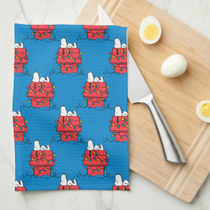 Erdnüsse   Hundehütte Snoopy mit Licht Geschirrtuch