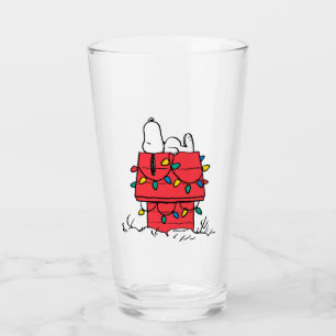 Erdnüsse Hundehütte Snoopy mit Licht Glas