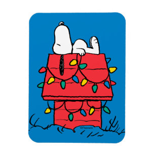Erdnüsse   Hundehütte Snoopy mit Licht Magnet