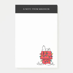 Erdnüsse   Hundehütte Snoopy mit Licht Post-it Klebezettel