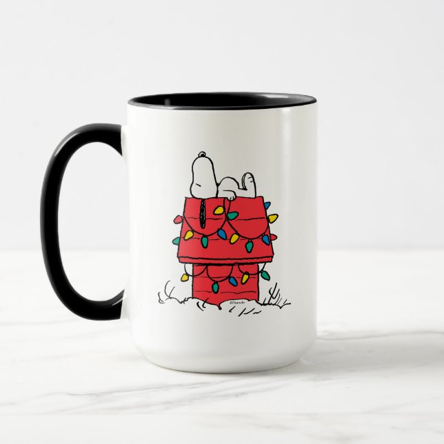 Erdnüsse | Hundehütte Snoopy mit Licht Tasse (Links)