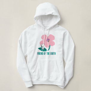 Erdnüsse Illustrierung der Naturrosa Blume Hoodie
