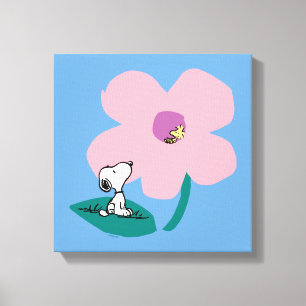 Erdnüsse   Illustrierung der Naturrosa Blume Leinwanddruck