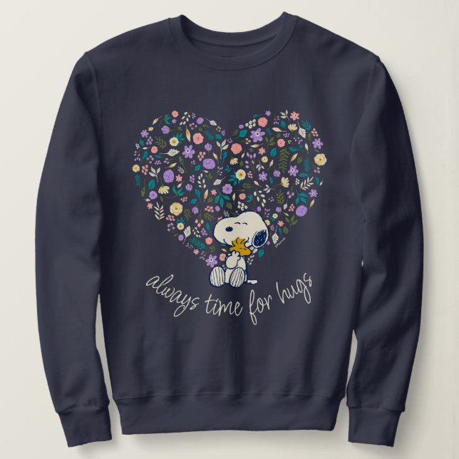Erdnüsse im Blut | Snoopy Heart Sweatshirt (Design vorne)