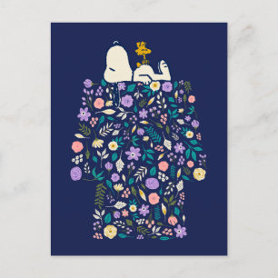 Erdnüsse im Blut Snoopy's Doghouse Postkarte