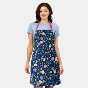 Erdnüsse im Blütenmuster Schürze