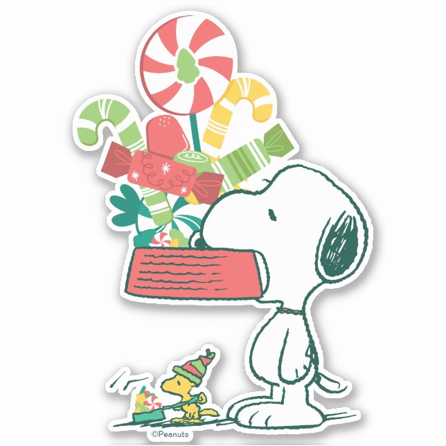 Erdnüsse | Je mehr Merrier Aufkleber (Vorderseite)