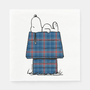 Erdnüsse Karierte Flannel Ferienhaus Hunde Snoop Serviette