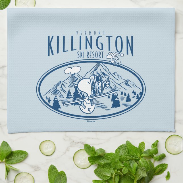 Erdnüsse | Killington Ski Resort Vermont Geschirrtuch (Gefaltet)