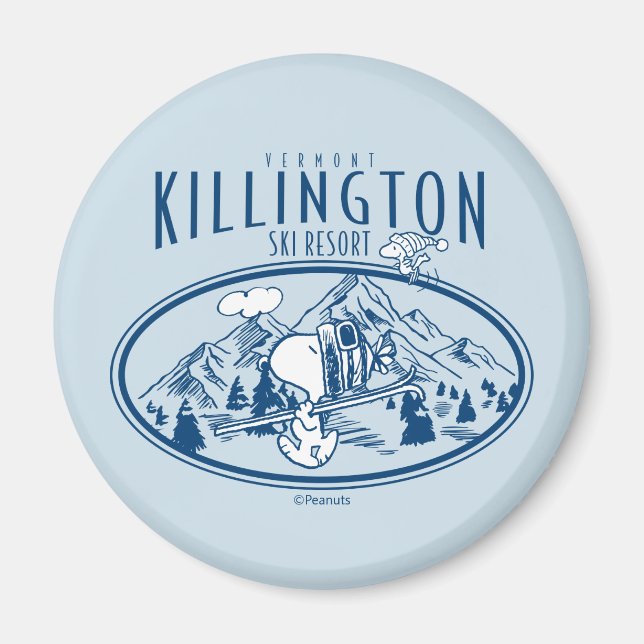 Erdnüsse | Killington Ski Resort Vermont Magnet (Vorne)