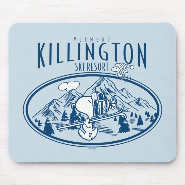 Erdnüsse | Killington Ski Resort Vermont Mousepad (Vorne)