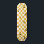 Erdnüsse | Kontrollierte Holzflagge Skateboard<br><div class="desc">Karo dieses lustige Design aus Erdnüssen mit Woodstock.</div>