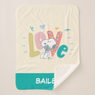 Erdnüsse Liebe der Snoopy-Blume Sherpadecke