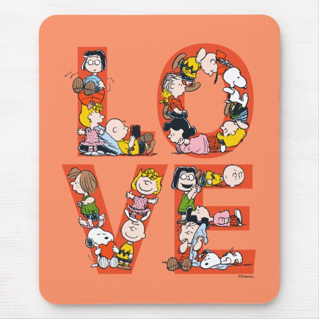 Erdnüsse - LIEBE Mousepad (Vorne)