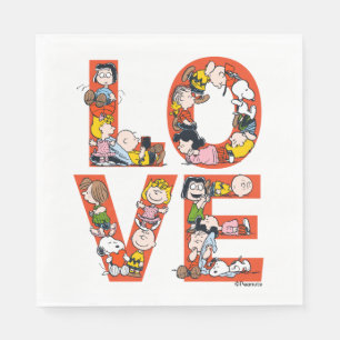 Erdnüsse - LIEBE Serviette