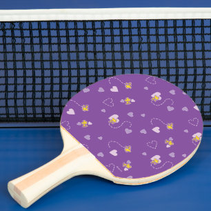Erdnüsse Lila Holzherz Tischtennis Schläger