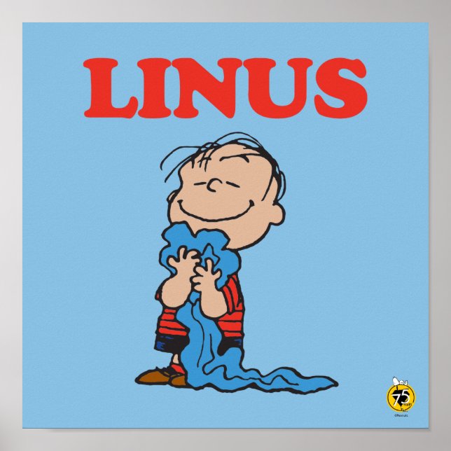 Erdnüsse | Linus Blanket Smile Poster (Vorne)