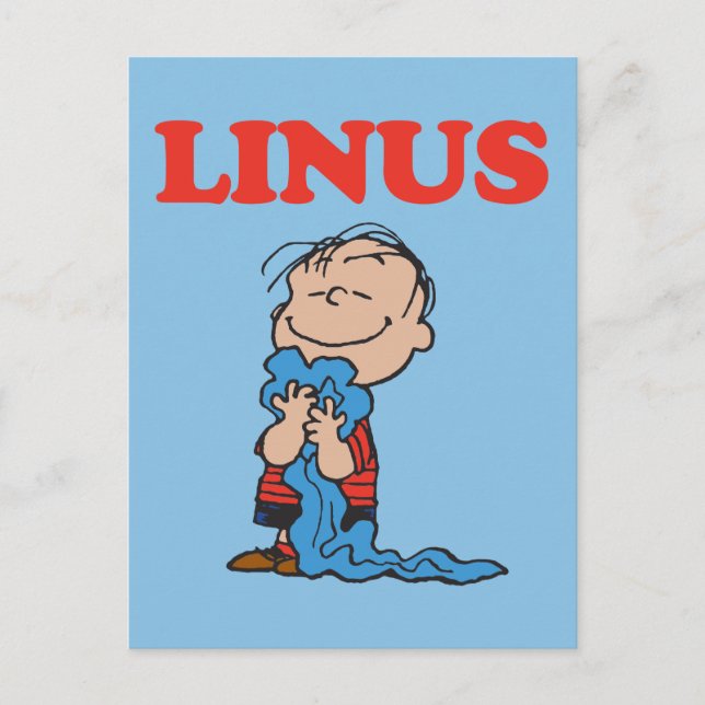 Erdnüsse | Linus Blanket Smile Postkarte (Vorderseite)
